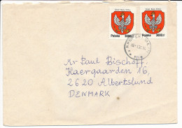 Multiple Stamps Cover - 30 January 1995 To Denmark - Heraldic Arms - Brieven En Documenten