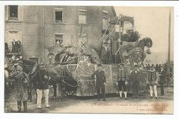 St CHAMOND (42) Cavalcade Du 30 Juin 1907 - Char Du Lacet (Tache,bas Droit ,voir Scans) - Saint Chamond