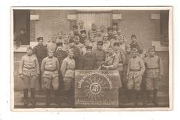 Carte Photo Militaria  Centre AES Transmissions AM 20ème CA Instructeurs & Elèves 1928 Groupe De Militaires - Personen