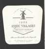 Etiquette De Vin Anjou Village 1989  - Vignerons De La Noelle  à  Ancenis  (44)  -  Moulin à Vent - Molinos De Viento