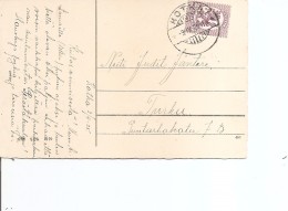 Finlande ( CP De 1925 De Kotka  Vers L'intérieur à Voir) - Covers & Documents