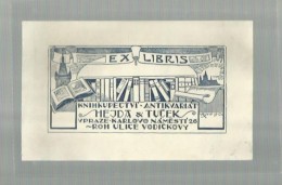 -  1  X  EX-LIBRIS --Knihkupectvi -antikvariat - HEJDA 1 TUCEK -..... - Bookplates