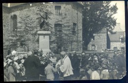 Cpa Carte Photo Du 22 Gommenec'h Près De Lanvollon Cérémonie Monument Aux Morts Près église Gommenech      JIP12 - Lanvollon