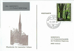 Liechtenstein - Karte Gestempelt / Card Used (N859) - Covers & Documents