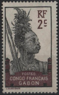 GABON  34 * MH Guerrier - Unused Stamps