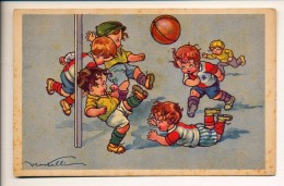 CASTELLI - ILLUSTRATA - BAMBINI GIOCANO AL CALCIO - Castelli