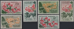 GABON 153 à 158 * MLH Fleurs Cassia Tulipier Combretum - Gabon (1960-...)