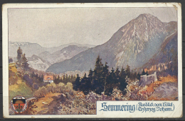 Austria, Semmering, View From Hotel "Herzog Johann",  Painting Of Josef Eberle. - Semmering