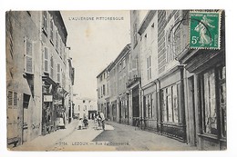 LEZOUX  (cpa 63)   Rue Du Commerce - L'auvergne Pittoresque   -    - L 1 - Lezoux