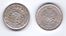 Portuguese India 60 Centavos 1959 - Inde