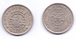 Portuguese India 3 Escudos 1958 - Inde