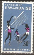 Rwanda 1966 SG 164 Youth And Sport Mounted Mint - Neufs