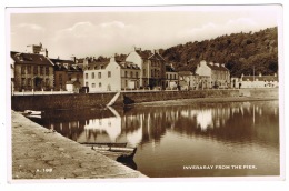 RB 1118 - Real Photo Postcard - Inveraray From The Pier - Argyllshire Scotland - Argyllshire