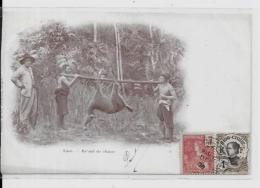 CPA LAOS Asie Indochine Circulé Chasse Chasseur - Laos