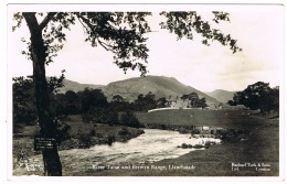 RB 1119 - Raphael Tuck Postcard - River Tanat & Berwyn Range Llanrhaiadr - Denbighshire - No Fishing Sign - Denbighshire