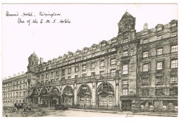 RB 1121 -  Early Raphael Tuck Postcard - L.M.S. Queen's Hotel Birmingham Warwickshire - Birmingham