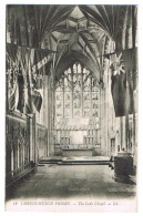 RB 1122 - Early LL L.L. Postcard - The Lady Chapel Christchurch Priory Dorset Ex Hampshire - Bournemouth (hasta 1972)