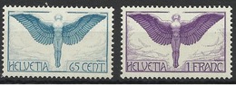 SUISSE Poste Aérienne PA 10 Et 12 Neuf Sans Charnière - Unused Stamps