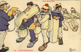 CPA (illustrateur Gervaise ) Lnos Marins L Embarquement(bte10) - Gervese, H.