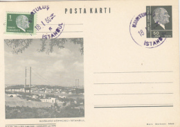 50224- ISTANBUL VIEW, BRIDGE, KEMAL ATATURK, POSTCARD STATIONERY, 1980, TURKEY - Interi Postali