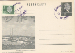 50224- ISTANBUL VIEW, BRIDGE, KEMAL ATATURK, POSTCARD STATIONERY, 1980, TURKEY - Ganzsachen