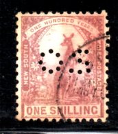 T768 - NEW SOUTH WALES 1905 , SERVIZIO OS Filigrana Corona Su A Capovolta . Usato - Used Stamps