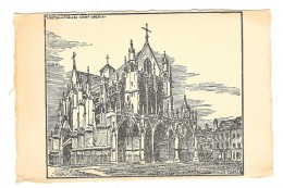 TROYES (10) église Saint Urbain Gravure Sur Carte Postale Ch FAVET Texte Autographe - Troyes