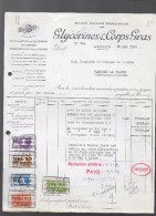 WERVICQ - SA Franco-Belge Des GLYCERINES & CORPS GRAS 1929 - Chemist's (drugstore) & Perfumery