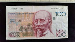 Billet De 100 Francs Belgique, - 100 Francs