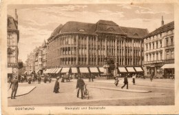Delcampe - - DORTMUND. - Steinplatz Und Steinstrasse - Scan Verso - - Dortmund