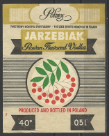 Poland,  "Jarzebiak"  Vodka,  Rowan Flavored,  '70s.-'80s. - Alkohole & Spirituosen