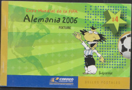 O) 2006 ARGENTINA, BOOKLETS, WORLD CUP 2006 FIFA, FOOTBALL, GRAPH FONTANA RROSA, FIXTURE, XF - Markenheftchen
