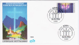 Germany Deutschland 1984 FDC 350 Jahre Passionsspiele Oberammergau - 1981-1990