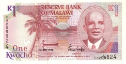 MALAWI 1 KWACHA 1992 P-23b UNC [MW123b] - Malawi