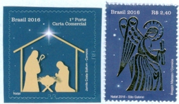 BRAZIL 2016  -  CHRISTMAS  - NATIVITY SCENE - ANGEL GABRIEL - 2v  MNH - Ongebruikt