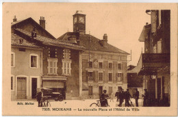 CPA MOIRANS (38): La Nouvelle Place Et L'Hôtel De Ville - Moirans