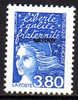 Mayotte N° 50 XX Marianne De Luquet Surchargée Mayotte : 3 F. 80 Bleu Sans Charnière TB - Gebraucht