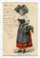 Delcampe - Réf 199 - ALSACE - Alsacienne - Elsässerin - CARTE PIONNIERE - Timbre Allemand - Scan Du Verso - Alsace