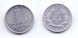 Germany DDR 1 Pfennig 1986 A - 1 Pfennig