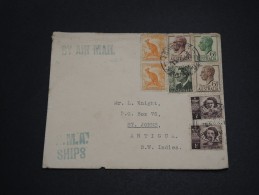 AUSTRALIE - Enveloppe Pour Antigua En 1952 , Affranchissement Plaisant - A Voir - L  3979 - Storia Postale