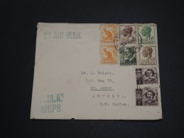 AUSTRALIE - Enveloppe Pour Antigua En 1952 , Affranchissement Plaisant - A Voir - L  3979 - Cartas & Documentos