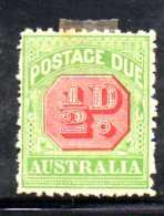 T816 - AUSTRALIA , 1/2 D. Nuovo * Fil Di Victoria (? Corona Su A) Sideways . SEGNATASSE - Segnatasse