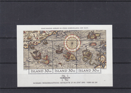 Islande - Yvert BF 10 ** - MNH - Carte Mare Glacial - Bateaux - Serpent De Mer - Valeur 13,00 Euros - Blocs-feuillets