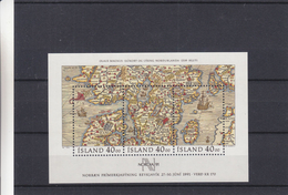 Islande - Yvert BF 11 ** - MNH - Carte Pays Nordiques - Bateaux - Valeur 13,00 Euros - Blocs-feuillets