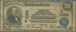 USA: 20 Dollars National Currency, Series 1902 Phoenix National Bank And Trust Company Of Lexington, Charter #... - Andere & Zonder Classificatie