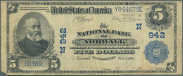 USA: 5 Dollars National Bank Of Norwalk Conneticut, Series 1902, Charter # N942, Fr. 598-612 In Nice Used... - Other & Unclassified