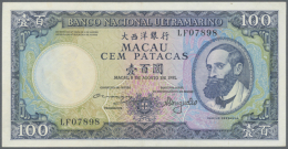 Macau: 100 Patacas 1981, P.61a In Perfect UNC Condition (D) - Macau