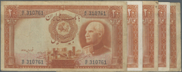 Iran: Set Of 5 Notes 20 Riyals ND P. 34Aa, All In Nearly The Same Condition With Folds, But No Larger Damages, One... - Iran