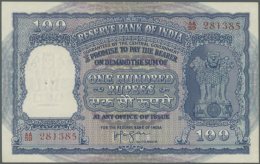 India: 100 Rupees ND P. 43c. This Beautiful Banknote From India Is In Great Crisp And Colorful Condition. There Are... - India