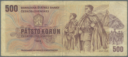 Czechoslovakia: Bundle Of 100 Banknotes 100 Korun 1973 P. 93 All In F To F- Condition, Not Consecutive. (100 Pcs)... - Czechoslovakia